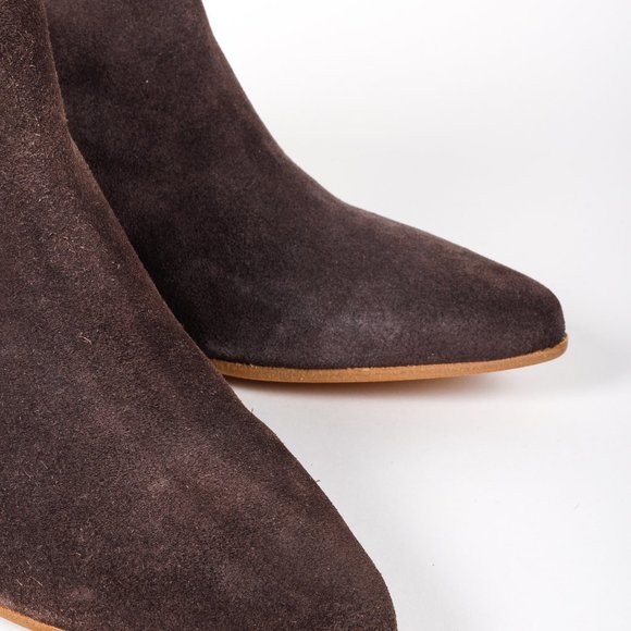 Woman by Common Projects Brown Suede Ankle Boots - Picture 6 of 10